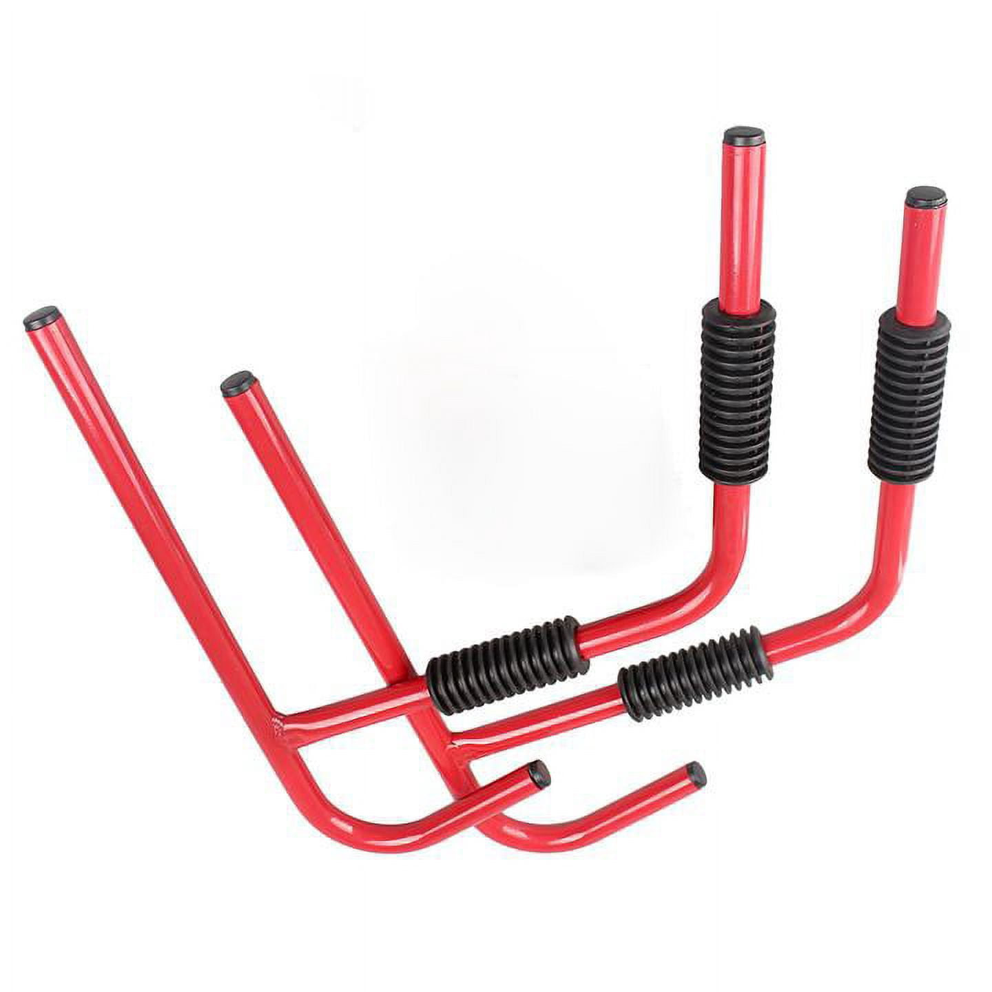 GZYF Pair Folding Kayak Rack Wall Mount Ladder Surfboard Canoe Storage Hanger Hooks Red