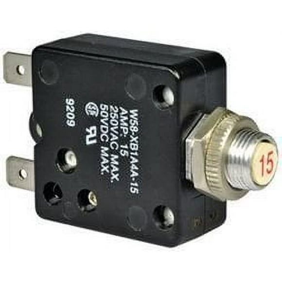 Potter&brumfield - Te Connectivity Circuit Breaker, Thermal, 1P, 250V, 6A - W58-XB1A4A-6