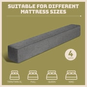 Bed Gap Filler, High-Density 45D Sponge, Removable and Washable Cover, Adjustable Bed Wedge Pillow, Mattress Extender Filler for Headboard Gap, Bed Space Crack, Wall