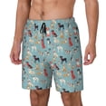 thumbnail image 1 of Fotbe Animal Dog Traje de Baño para Hombre – Shorts de Natación de Secado Rápido con Forro y Bolsillos-X-Large, 1 of 6