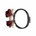 thumbnail image 3 of tredstone Korean Pearl Flowers Pendant Elastic Rope Rings Hair Ties Rubber Band Decorations Accessories, 3 of 9