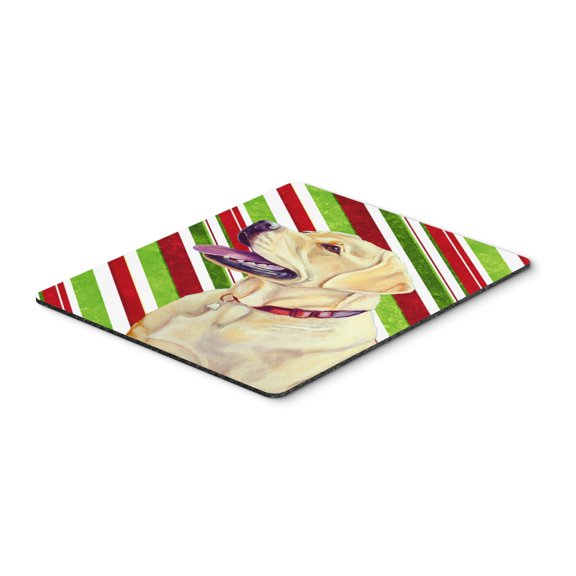Carolines Treasures LH9248MP "Labrador Candy Cane Holiday Christmas Mouse Pad Hot Pad or Trivet" Large multicolor