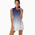 thumbnail image 2 of Aesthetic Ultramarine Blue and White Gradient Sports Dresses Women Tennis Dress Outdoor Badminton Golf Quick-Drying And Breathable Sports Dress, 2 of 4