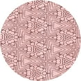 thumbnail image 1 of Ahgly Company Indoor Round Patterned IndianRed Area Rugs, 8' Round, 1 of 6