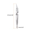 thumbnail image 2 of Pince à Épiler en Céramique Inverse de Précision Uxcell 5.39 "x0.35" Tête Inclinée Résistant à la Chaleur Ton Argent Non Conducteur, 2 of 6