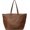 Brown, variant on Women‘s Large Capacity Work Tote Bag Handbag Women Bags Soft PU Leather Satchel Shoulder Solid Leather Handbags