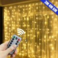 thumbnail image 4 of Home Window DIY Decor Party Decoration Wedding Curtain Light Birthday USB 3/4/6M 8 Mode LED Christmas Garland Fairy String Light, 4 of 5