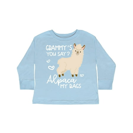 

Inktastic Grammy s You Say Alpaca My Bags Gift Toddler Boy or Toddler Girl Long Sleeve T-Shirt