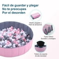 thumbnail image 3 of Alberca de Pelotas para Bebe, Piscina de Pelotas para Bebe de Tela Oxford de Doble Capa, Corral Plegable para Bebe, con Bolsa de Almacenamiento, 100 * 30cm, Regalo Ideal para Niños y Niñas, 3 of 7