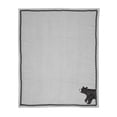 thumbnail image 4 of Lambs & Ivy Woodland Forest Gray Fleece Bear Nursery Baby Blanket, 4 of 5