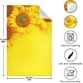 thumbnail image 3 of Coolnut Sunflower Yellow Kitchen Towels Set of 1 Dishcloths Hand Towels Tea Towels Ultra Absorbent for Cleaning Washing Drying Dishes Tableware 28'' x 18'', 3 of 7