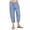 Sky Blue, variant on XBASW Women's Summer Pants Casual Trouser with Pockets Cotton Linen Drawstring Capris Pants for Women's S-3 XL