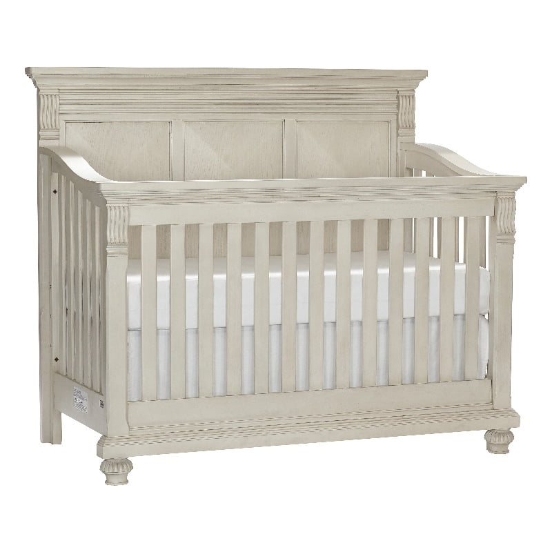 Kingsley Sedona Traditional Wood 4in1 Lifetime Crib in Vintage Ivory