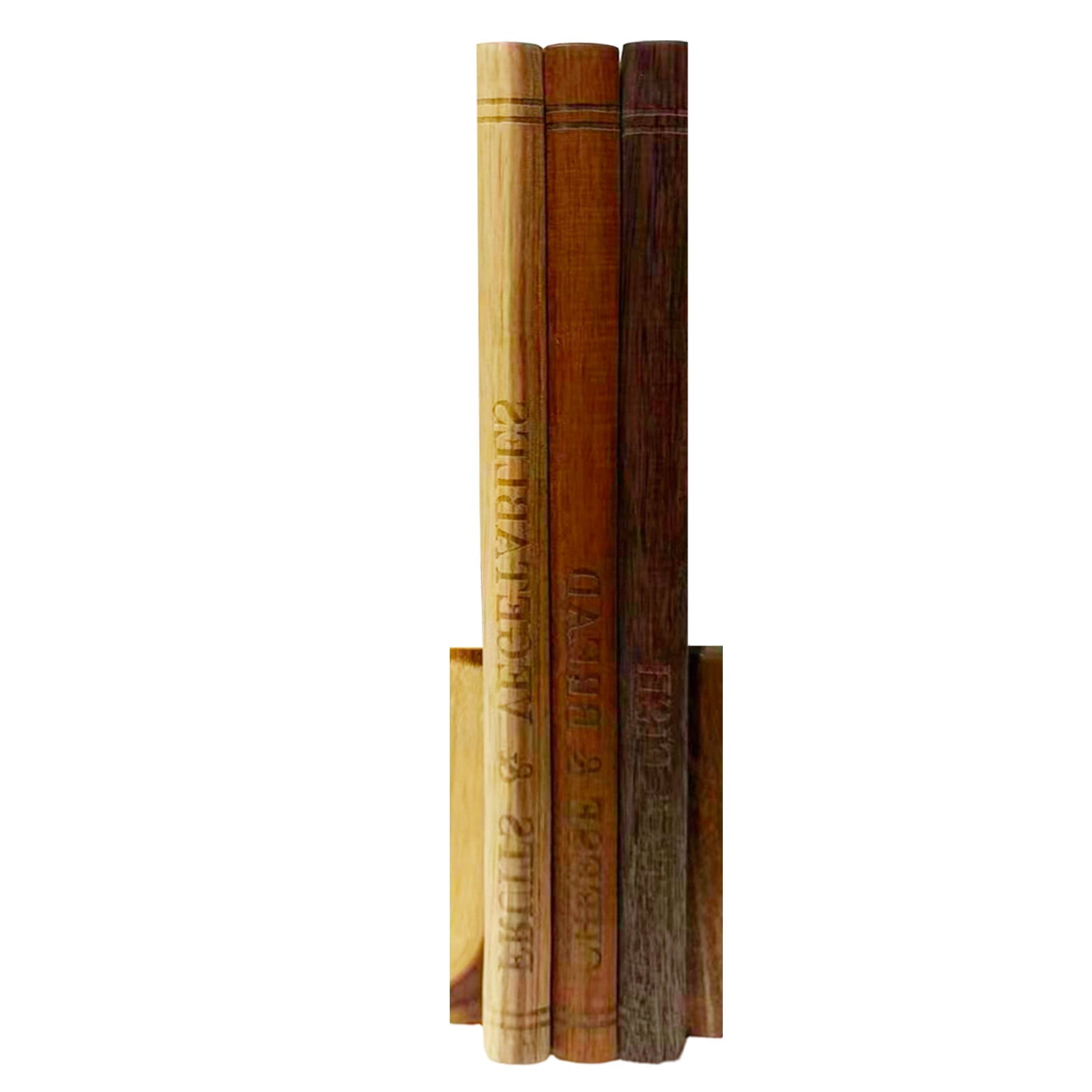 Cutting Board that Looks like Books, Set of 3 Solid Wood Book Shaped Cutting Board Library with Wooden Stand, for the Books Loving Chef