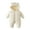 White, variant on KAOOCXU Toddler Baby Snowsuit Winter Onesie 0 24 Months Coat Jumpsuit Boys Girls Hooded Jacket Soft Dailywear