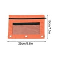 thumbnail image 3 of Three Hole Cloth Pencil Case Double Layer Mesh Large Capacity Zipper, 3 of 6