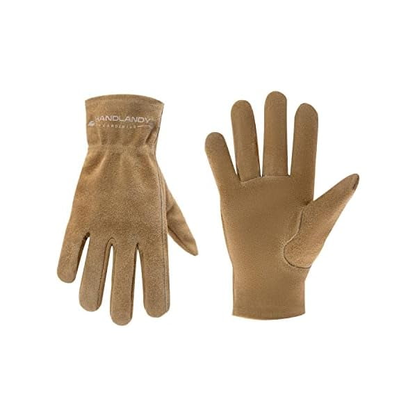 wonima02 Kids Genuine Leather Work Gloves Kids Gardening Gloves age 2-11 Girls Boys for Children Garden Yard Outdoor