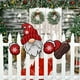 thumbnail image 1 of Christmas Fence Door Peek Hollow Board Plug-in Christmas Tree Garden Expression Decoration Sticker, 1 of 9