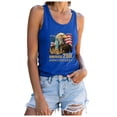 thumbnail image 4 of UngA 250 Anniversary USA Tank Top 250th American Flag Shirts Statue of Liberty Outfits 4th of July Sleeveless T Shirts Women (Blue,L), 4 of 8