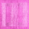thumbnail image 1 of Ahgly Company Indoor Square Abstract Pink Contemporary Area Rugs, 6' Square, 1 of 4