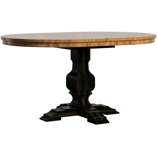 Weston Home 40 60 Oval Wood Dining, Oval Pedestal Table 60