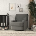 thumbnail image 3 of Baby Relax Rylan 4-in-1 Swivel Glider Rocker Recliner Chair, Dark Gray Velvet, 3 of 20
