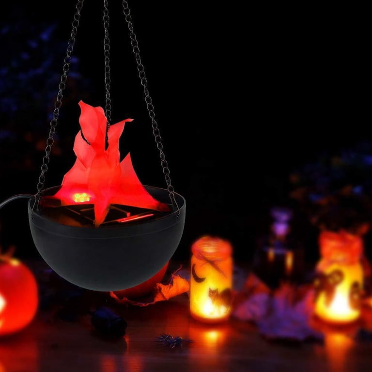 SHANNA 1 Pack 3D Fake Fire Light Hanging LED Flame Effect Lamp for