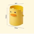 thumbnail image 2 of - Portalápices con forma de pato amarillo de dibujos animados, contenedor creativo de papelería para niños, portalápices, 2 of 5
