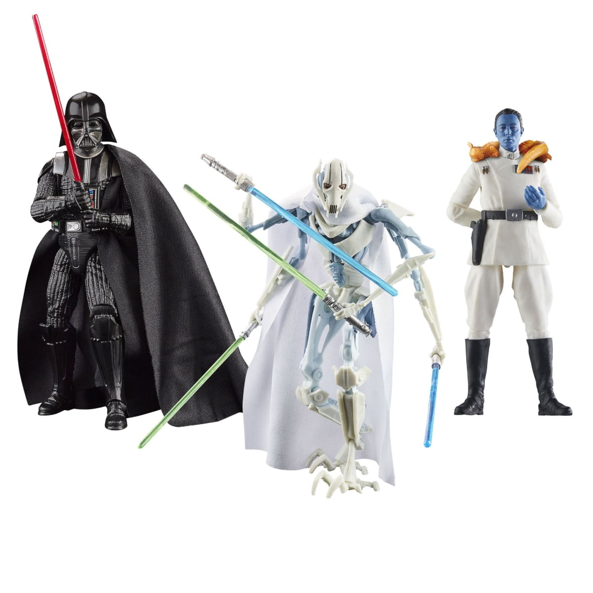 Masters of Evil (Vader, Thrawn, General Grievous) Star Wars Black Series Figures