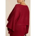 thumbnail image 2 of ELOQUII Women's Plus Size Draped Cropped Sweater, 2 of 3