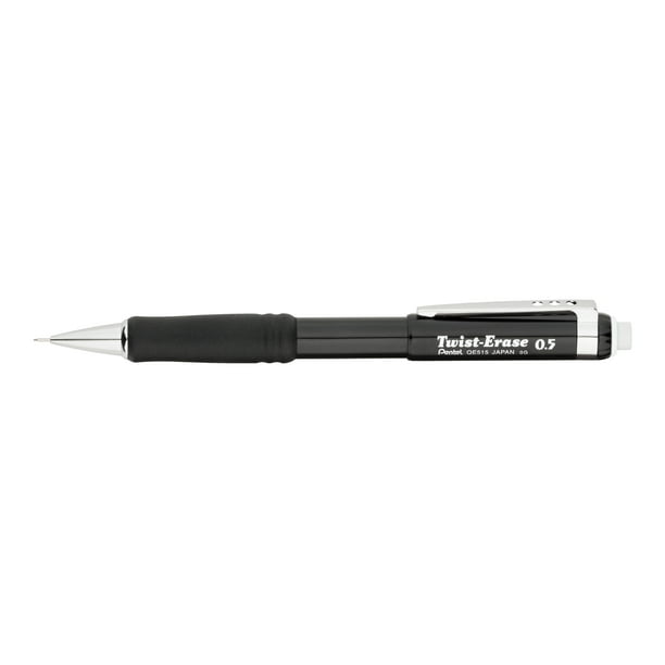 Pentel TwistErase III Mechanical Pencil (0.5mm), Black Barrel