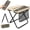 X-Large -1 Pcs, variant on 2 Pack XL Portable Chairs for Adults, 14.2" Wide Seat & Knee-Frien Folding Stool Pocket Chair, Foldable Backpack Stool, Heavy Duty Collapsible Camping Seat for Fishing Travel - Khaki