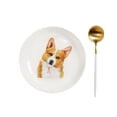thumbnail image 5 of Pet Portrait White Porcelain Dinnerware 11-Piece Set - Corgi, 5 of 9