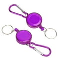 thumbnail image 1 of Telescopic Burglar Keychain, Multifunction Portable Retractable Keychain Buckle Durable Strong With Carabiner For Outdoor Blue,Green,Purple, 1 of 8