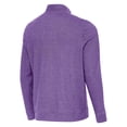 thumbnail image 3 of Men's Antigua  Heather Purple Clemson Tigers Palmetto Series Subtle Quarter-Zip Pullover, 3 of 3