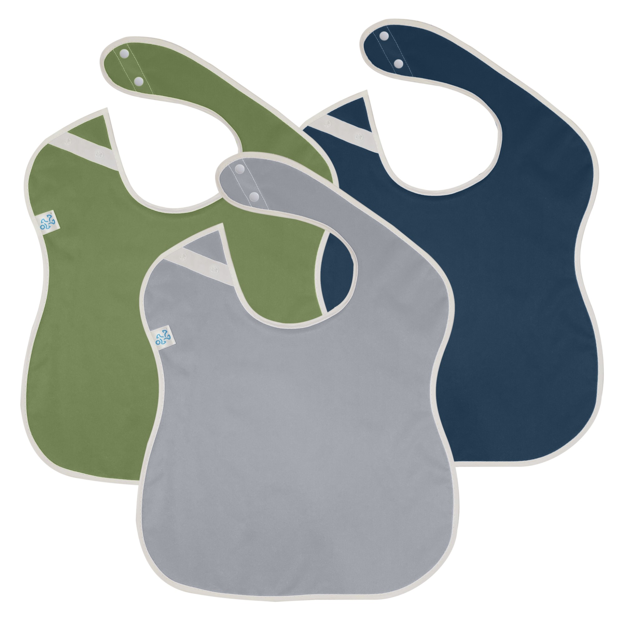 Toppy Toddler Large Waterproof Baby Bibs, Snap Buttons, Girls & Boys, 14 Years