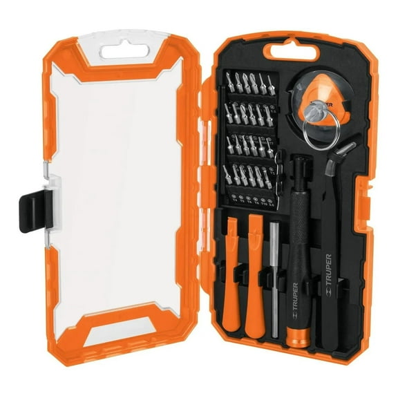Juego de Herramientas Truper 32 Piezas reparación de Celulares multicolor TRUPER JGO-TEL-32