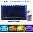 thumbnail image 1 of LED Strip Lights Battery Powered, Flexible 3.3/6.6ft RGB LED Light Strip with Mini Controller, SMD5050 30/60 LEDs Rope Lights Color Changing LED Strip Kit for Home Bedroom DIY Party Indoor Outdoor, 1 of 5