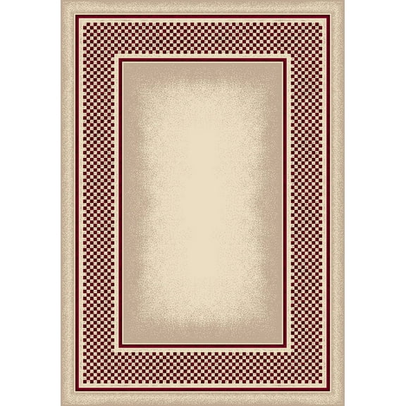 Milliken Innovations Area Rug OLD GINGHAM OPAL GARNET Old Gingham 02000 2' 8" x 3' 10" Rectangle