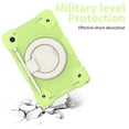 thumbnail image 6 of ELEHOLD Military Grade Shockproof Case For Samsung Galaxy Tab A8 10.5 (2022), Heavy Duty Protection Ring Stand Cover, Adjustable Angel, Detachable Shoulder Strap, Pencil Holder, Matcha Green, 6 of 11