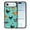 Barnyard Chicken Roosters Teal Background, variant on WIRESTER Shockproof Soft Rubber Cover Case for Apple iPhone 17 Air 6.6" 2025, Silkie Chicken