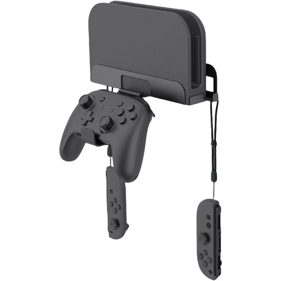 Wall Mount Bracket Compatible with Switch 2,Heavy Duty Steel Space-Saving Organizer for Switch 2 Console and 2 Joy-Con Controllers,Easy Install Kit Included