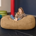 thumbnail image 2 of Jaxx Sofa Saxx 4-Foot Bean Bag Lounger for Kids & Teens, Camel, 2 of 4
