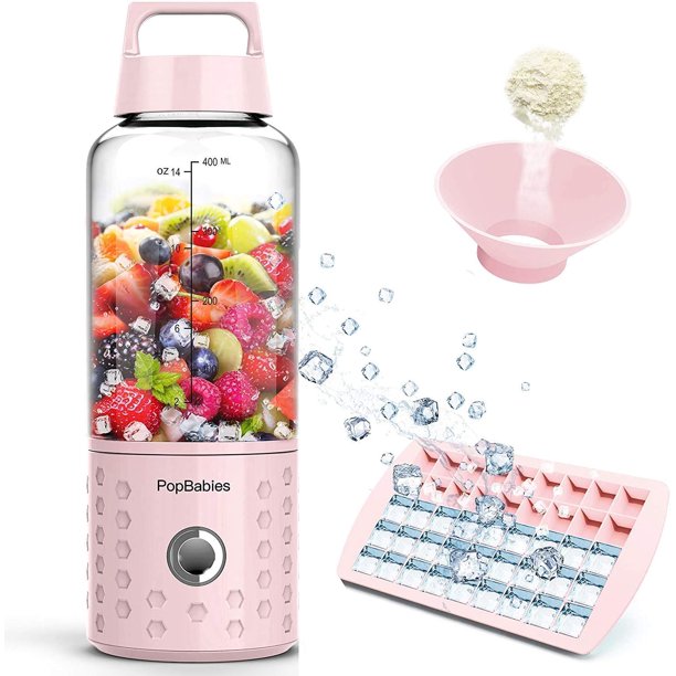 PopBabies Portable Personal Blender, Smoothie Blender for Shakes and