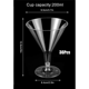 thumbnail image 2 of 72 vasos de plástico, copas de vino transparentes, vasos reutilizables, copas de postre para champán y postre, 2 of 7