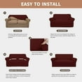 thumbnail image 6 of Easy-Going 100% Waterproof Couch Cover,Loveseat, Wine, 6 of 6