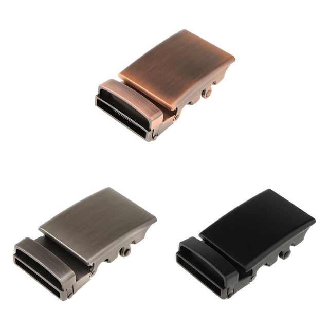 Rectángulo de La Hebilla Del Cinturón Del Trinquete de La Aleación Del Reemplazo de La Hebilla Deslizante Automática 3pcs Macarena Hebilla de cinturón deslizante automática