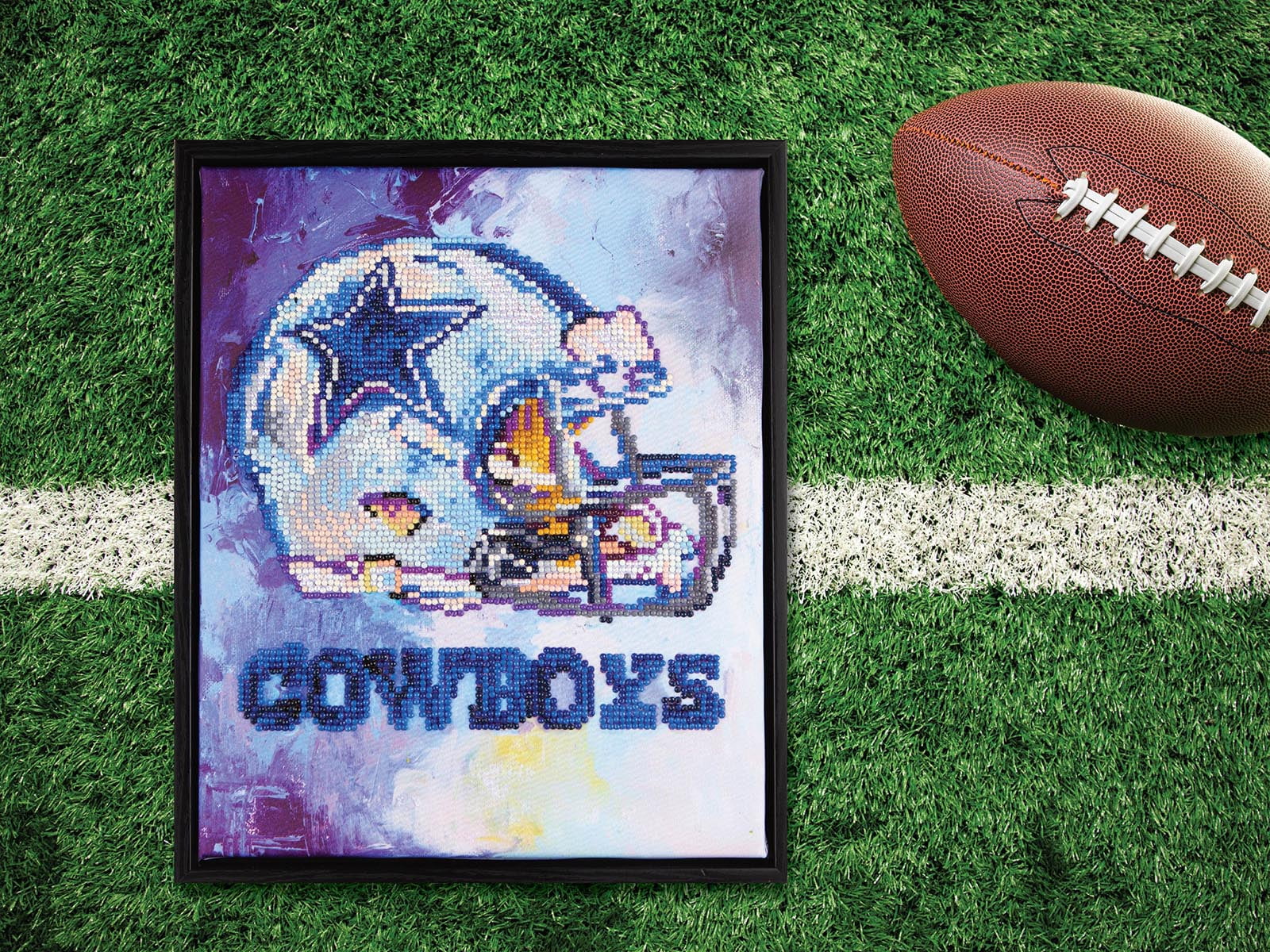 DIY Diamond Painting Keychains Kit Dallas Cowboys Nfl Football Club Emblem