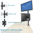thumbnail image 6 of Mount-lt! Verical Dual Monitor Desk Mount | Fits 13"-32" Screens, 6 of 10