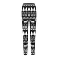 thumbnail image 4 of DeHolifer Women Christmas Leggings Plus Size High Waist Workout Pants Tummy Control Printed Holiday Legging Tights Yoga Pants Black S, 4 of 6